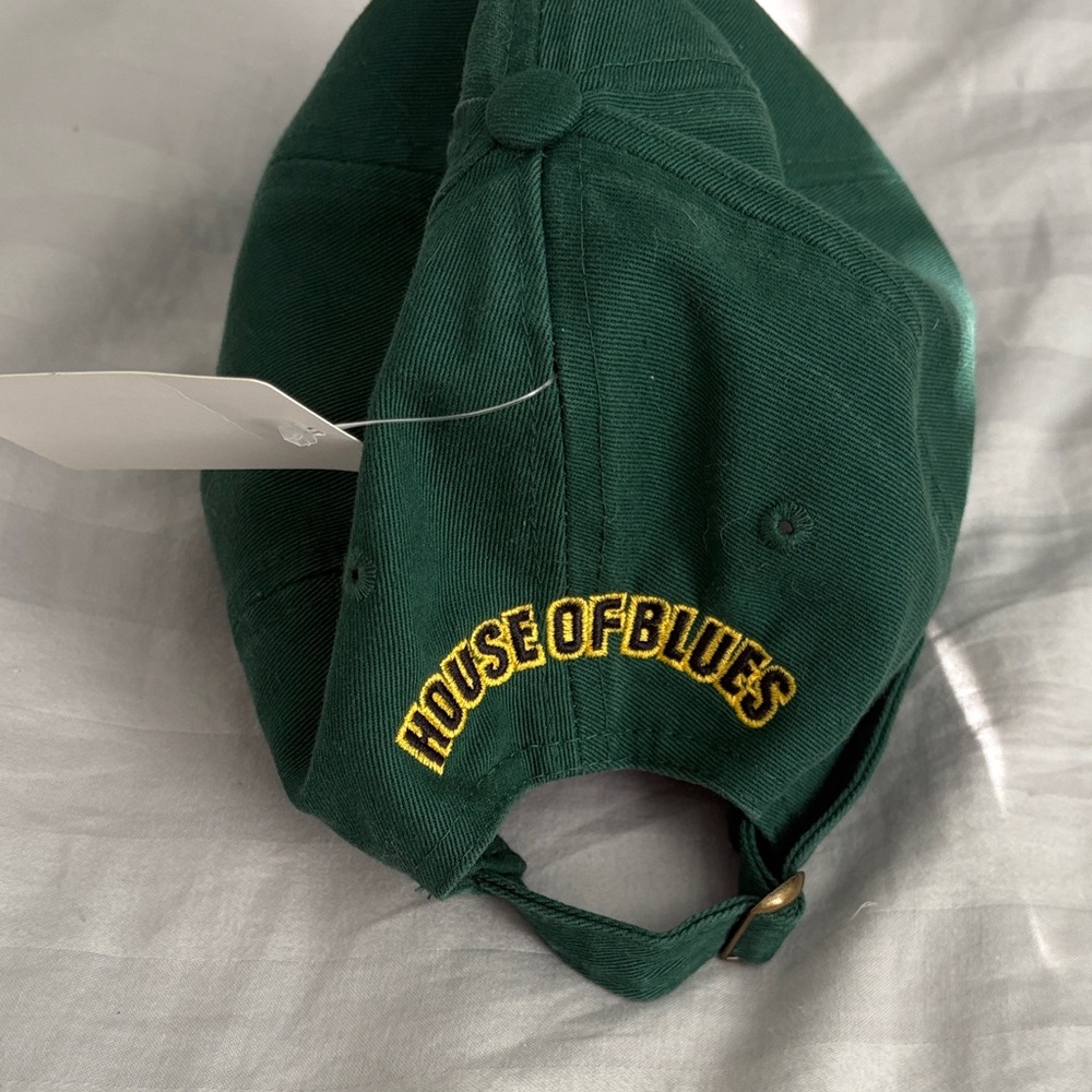 House Of Blues Dark Green Cap With Embroidered Pa… - image 3